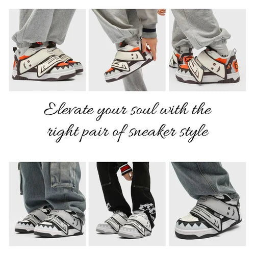 Step Confidently with Fashion and Functionality - "Thunder Thrive X9X Sneakers"
