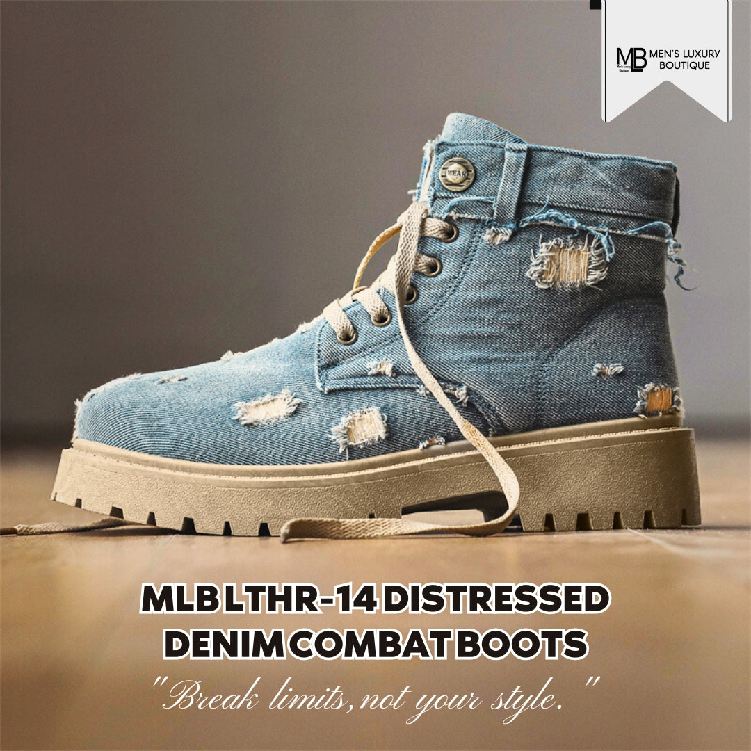 Denim Revolution: Redefining Combat Boots with the MLB LTHR-14 Collect ...