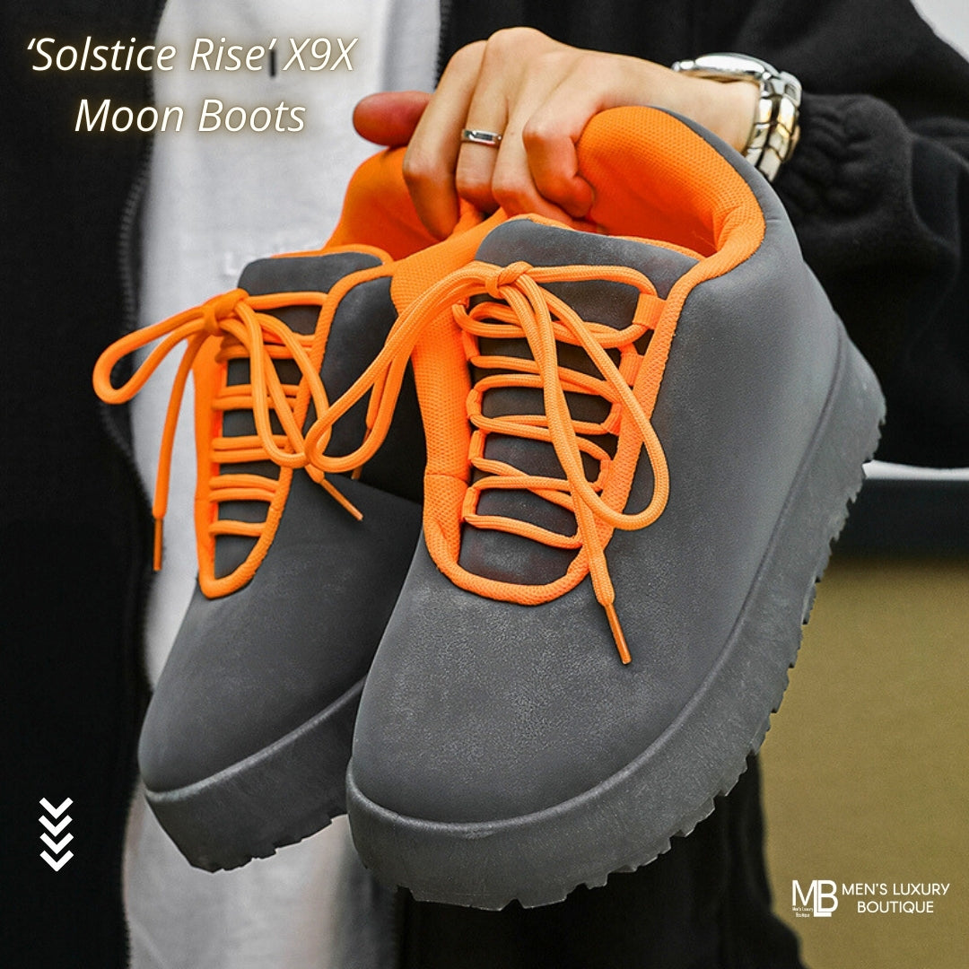 Walking Beyond Limits: The X9X™ Moon Boots Statement at Men’s Luxury Boutique