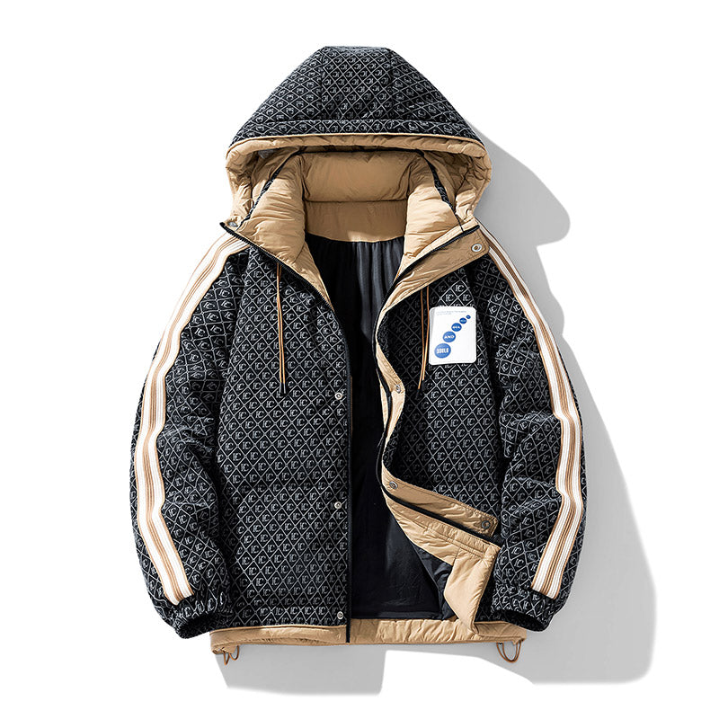 MLB Z725 Puffer Jacket in Onyx Black/Khaki