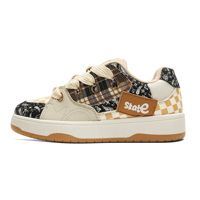 'Lunar Shift' X9X Sneakers in Beige/Black/Brown