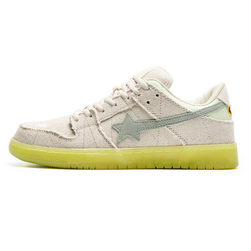 ‘Blaze Sprint’ X9X Sneakers in Beige/Olive Green