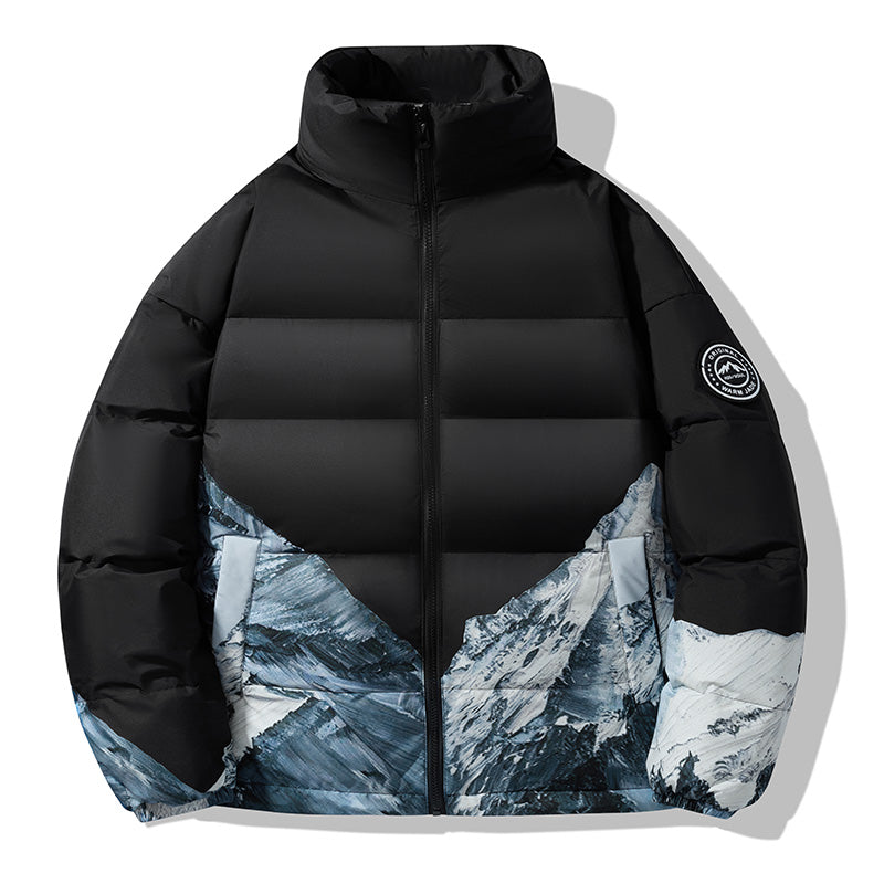 MLB Z714 Puffer Jacket in Midnight Black/Blue