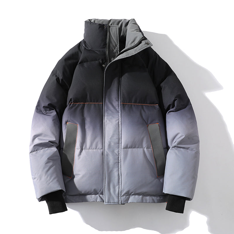 MLB Z707 Puffer Jacket in Gray Gradient/Black