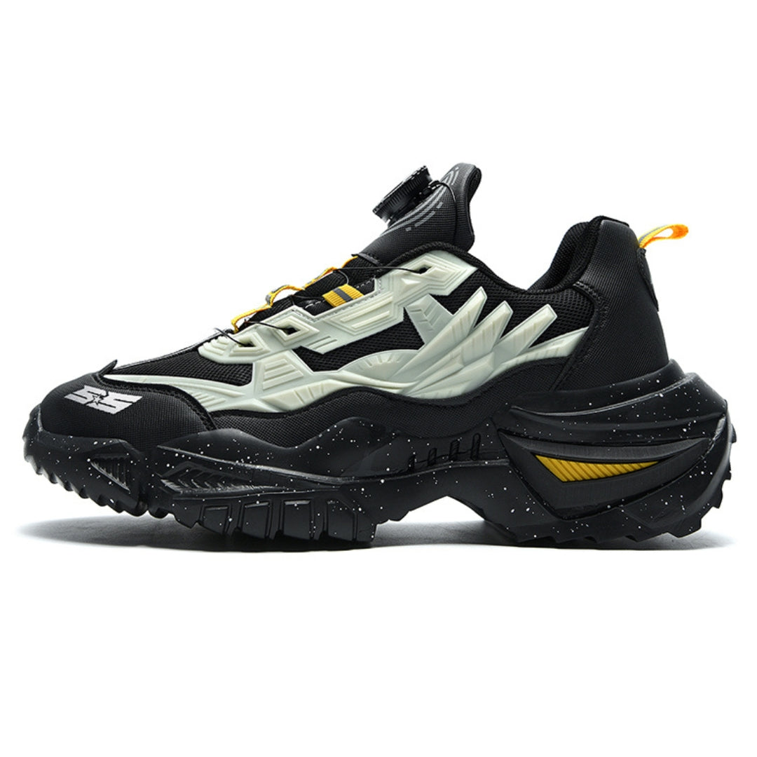 ARMAGEDDON 'Demigod' X9X Sneakers in Carbon Black/Ghost White