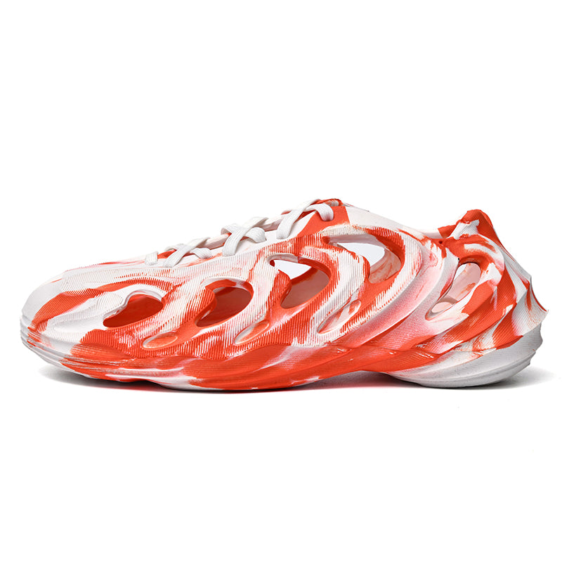 'Spartacus Sprint' X9X Foam Sneakers in Orange/White