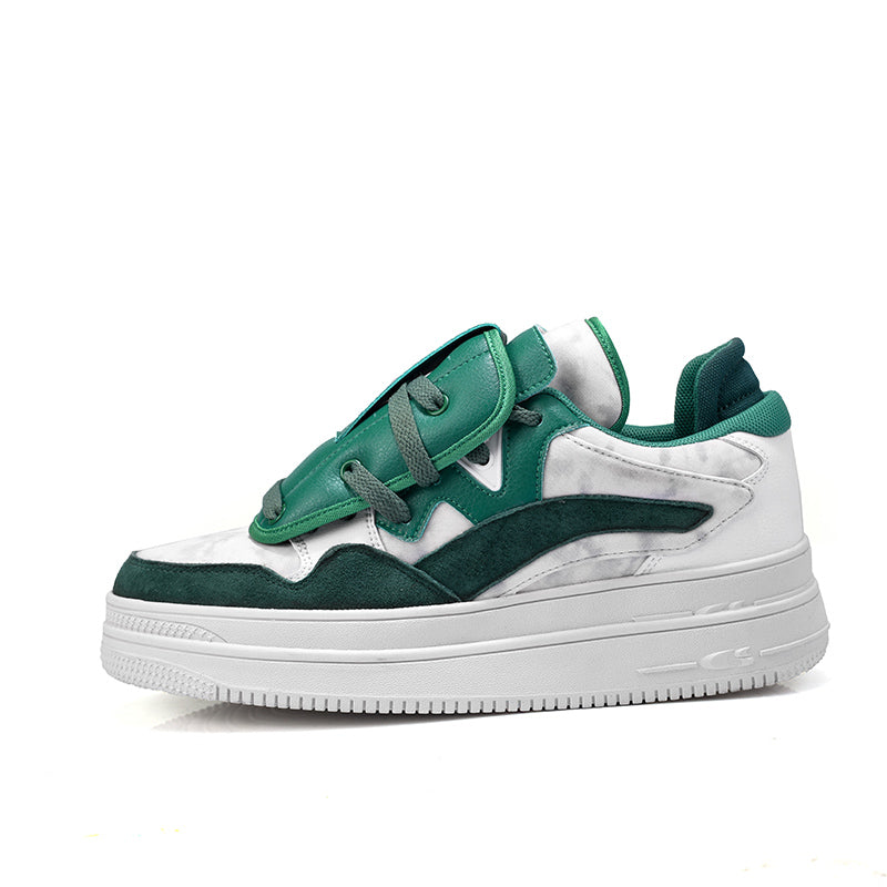 RENEGADE 'Camouflage' X9X Sneakers in White/Green