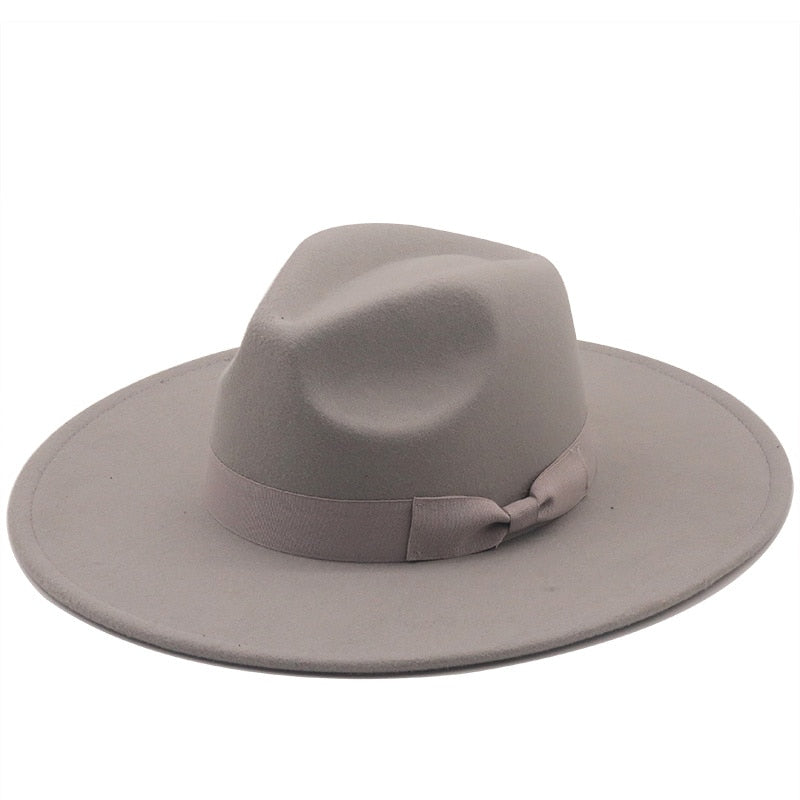 CHARLES Men's Felt Fedora Hat in Grey