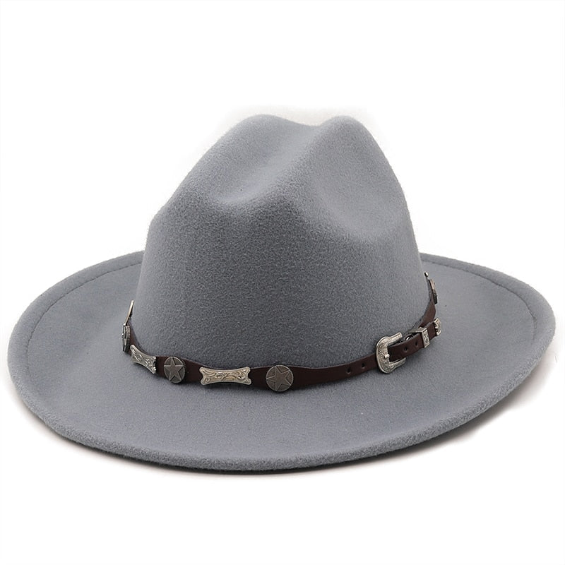 FRANCIS Men's Felt Fedora Hat in Gray