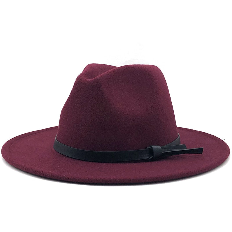 ARTHUR Men's Felt Fedora Hat in Wine Red