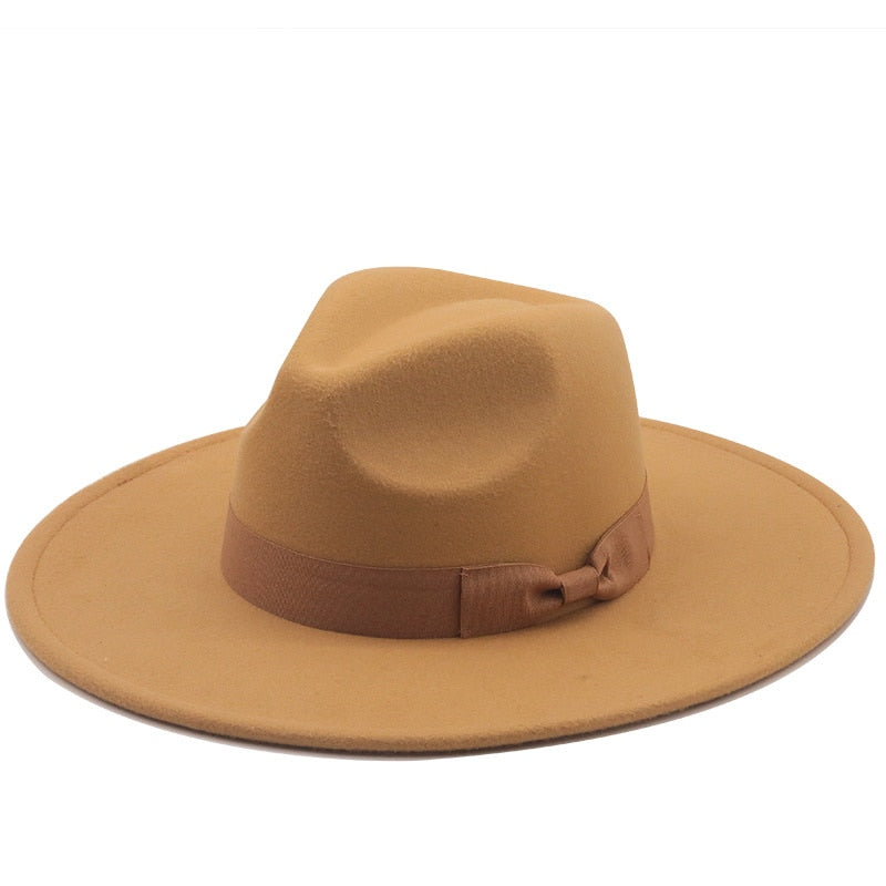 CHARLES Men's Felt Fedora Hat in Tan