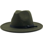 ARTHUR Men's Felt Fedora Hat in Army Green