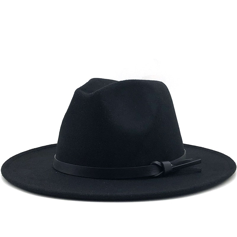 ARTHUR Men's Felt Fedora Hat in Black