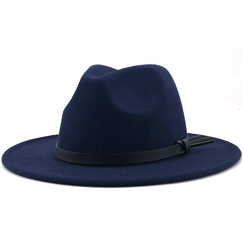 ARTHUR Men's Felt Fedora Hat in Navy