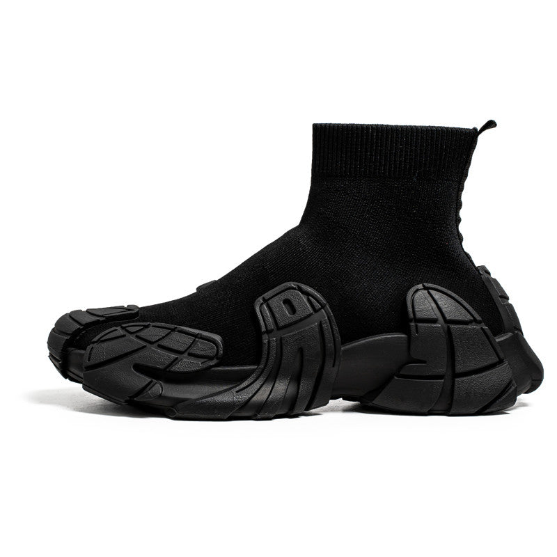 'Exo Radiance' X9X Sneakers in Obsidian Black