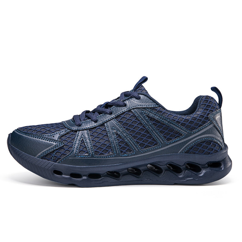 'Titan Wave' X9X Sneakers in Navy Blue