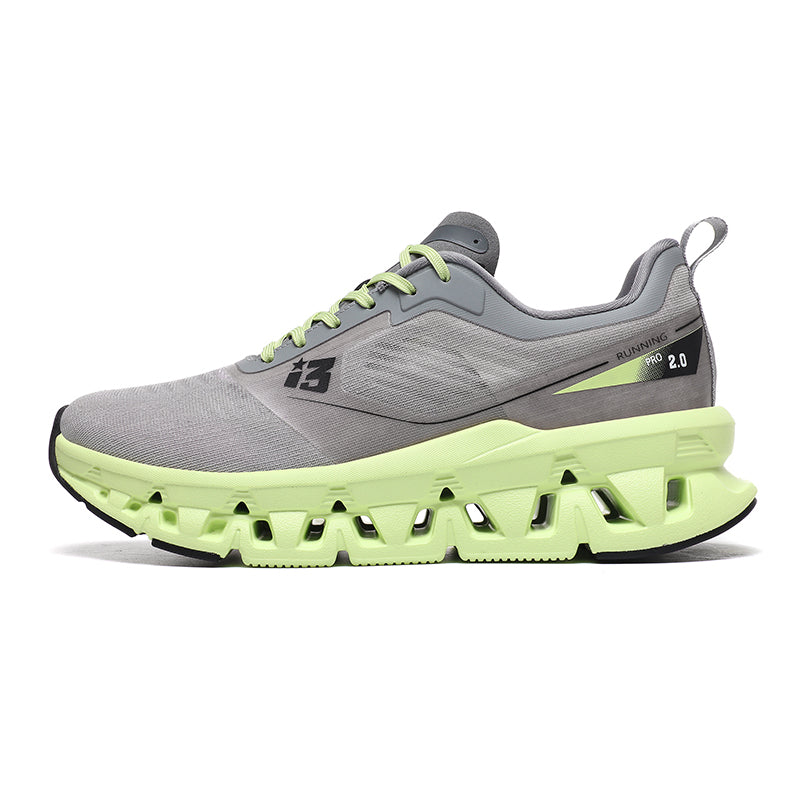 'Hyper Morph' X9X Sneakers in Grey/Lime Green