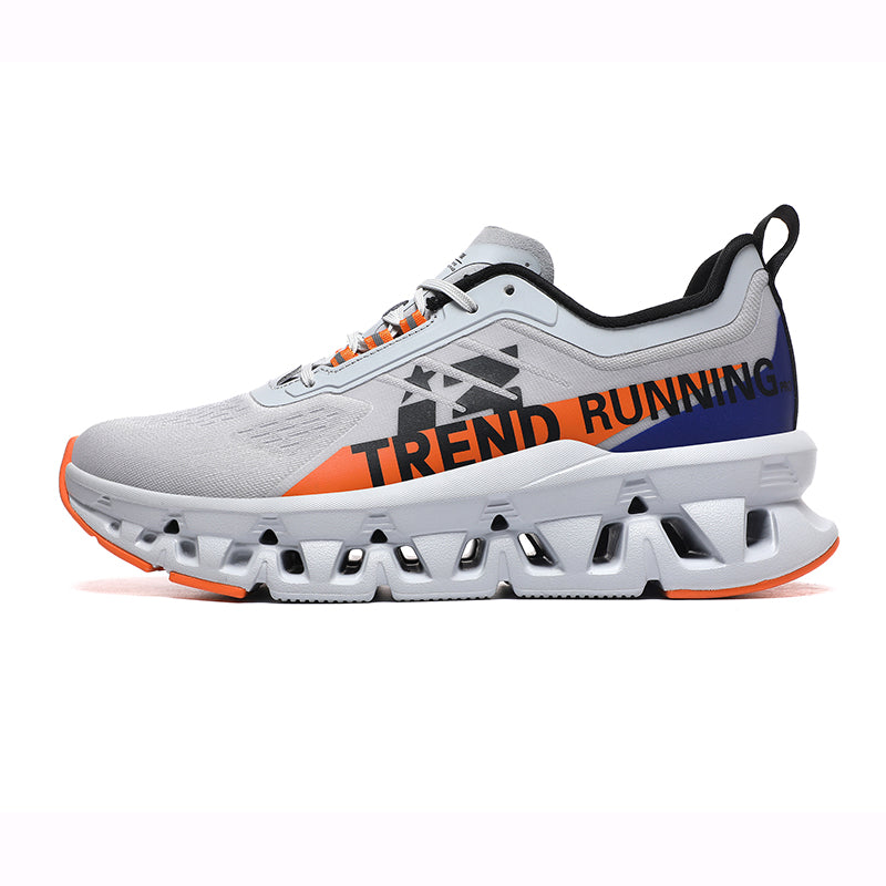 'Hypersol Echo' X9X Sneakers in Grey/Orange