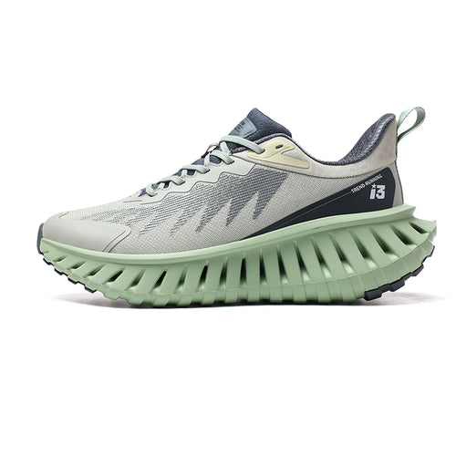'Zenovortex Drift' X9X Sneakers in Pearl Green/Grey