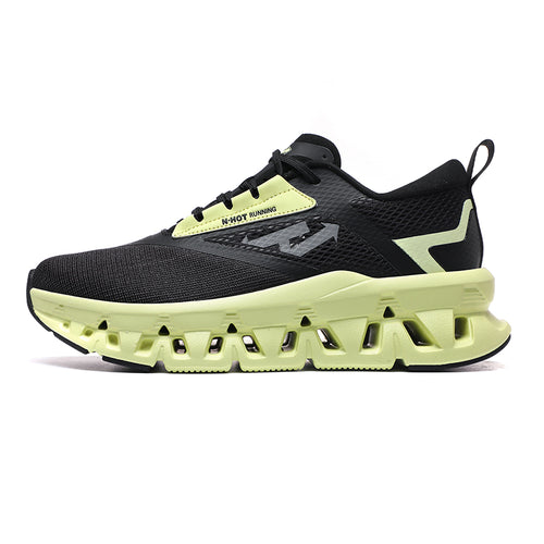 ‘Chrome Blitz’ X9X Sneakers in Black/Pastel Yellow