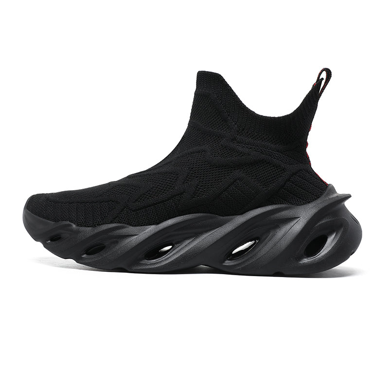'Horizon Cascade' X9X Sneakers in Carbon Black