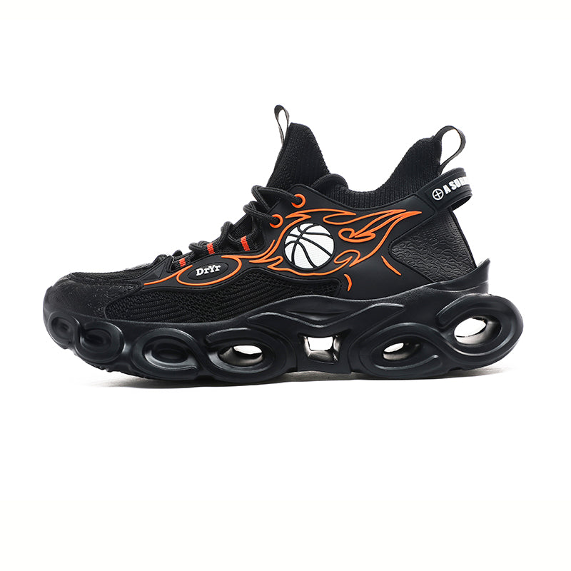 'Cyber Matrix' X9X Sneakers in Carbon Black
