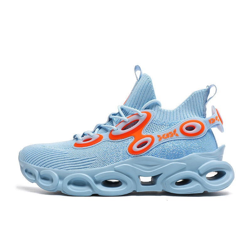 'Stealth Stride' X9X Sneakers in Blue/Orange