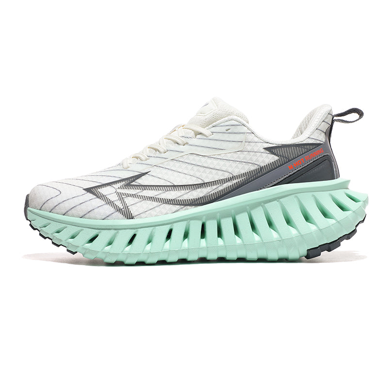 ‘Phantom Grip’ X9X Sneakers in White/Grey/Mint Green