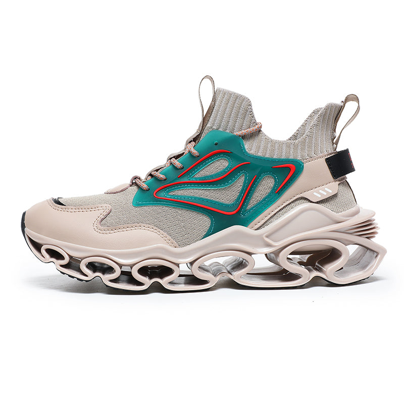 'Zenith Edge' X9X Sneakers in Beige/Green