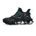 'Zenith Edge' X9X Sneakers in Carbon Black/Ice Blue