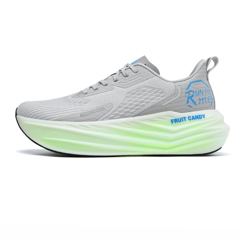 'Drift Core' X9X Sneakers in Grey/Pale Green