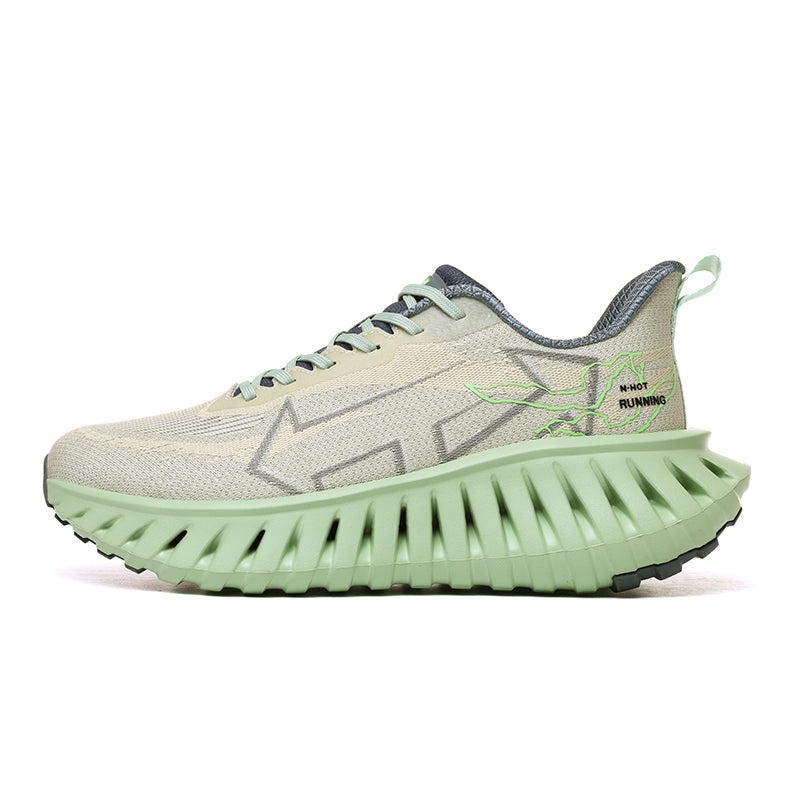 ‘Iron Mist’ X9X Sneakers in Grey/Pearl Green