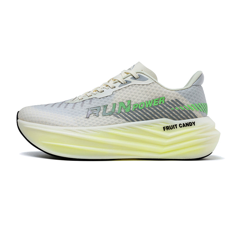 ‘Synth Flare’ X9X Sneakers in Beige/Pastel Yellow