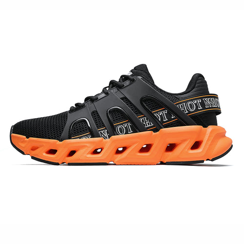‘Blaze Reactor' X9X Sneakers in Black/Orange