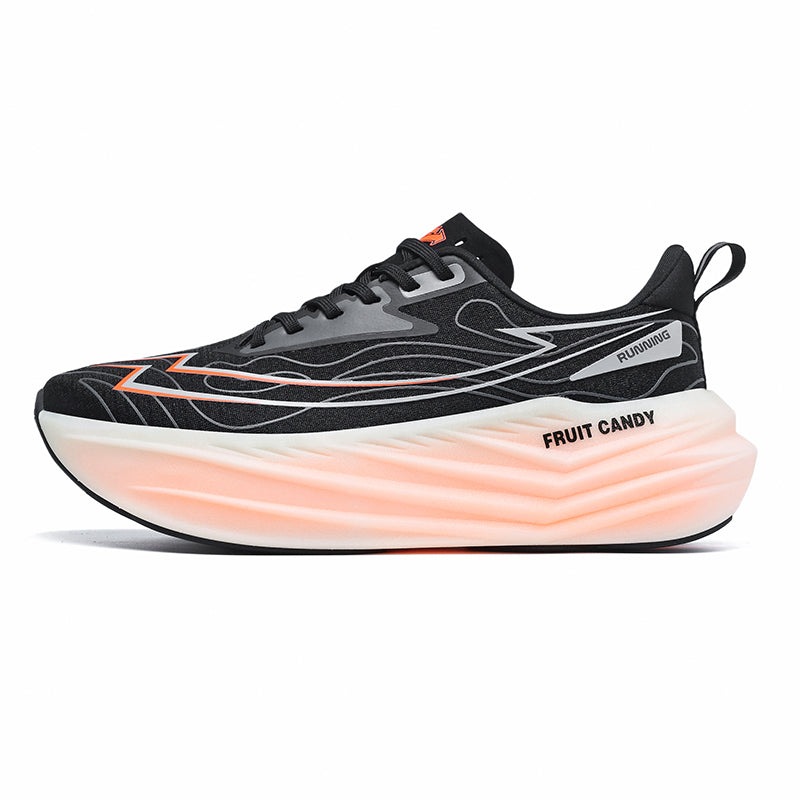 ‘Vortex Spire’ X9X Sneakers in Black/Orange