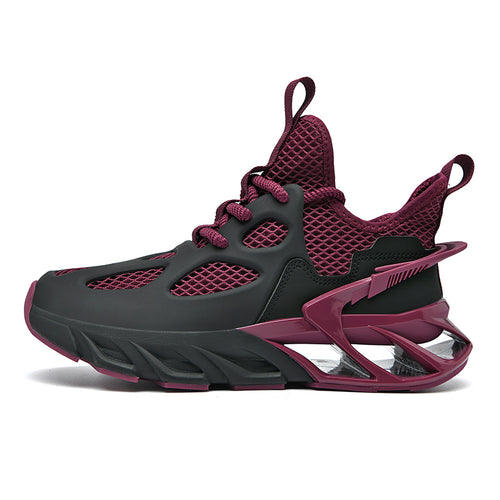 ‘Quantum Manor’ X9X Sneakers in Graphite Black/Burgundy