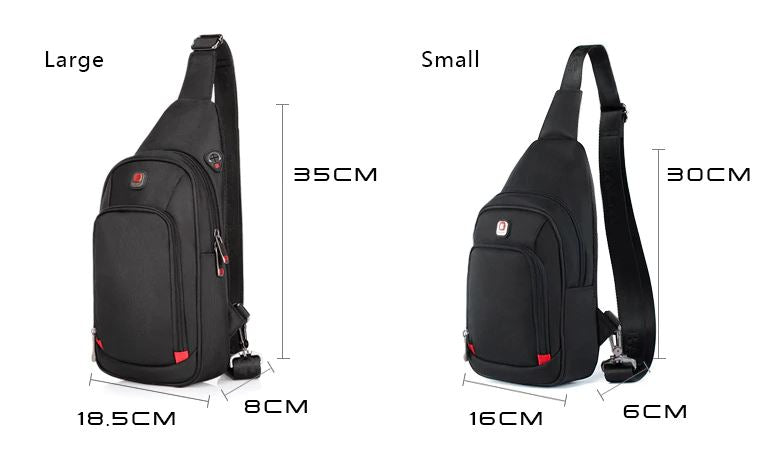 Premium Waterproof Nylon Crossbody/Sling Bag