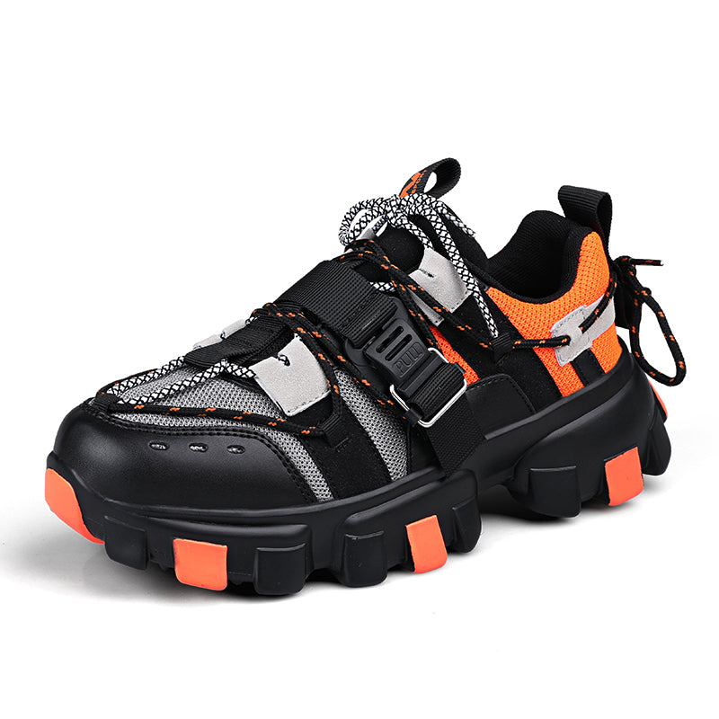 REBEL 'Urge To Purge' X9X Sneakers in Black/Orange