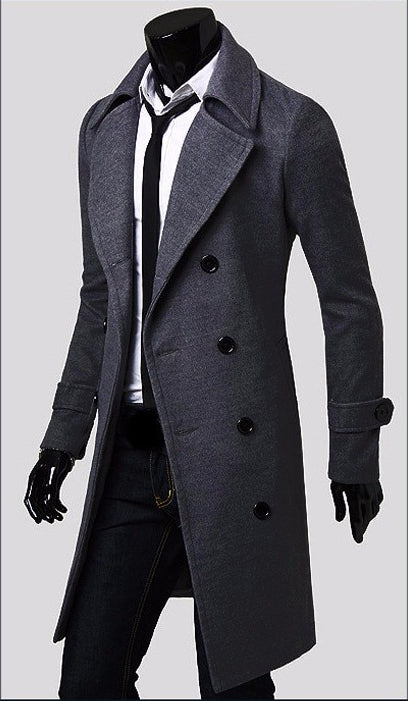 Max | Men’s Double-Breasted Wool Trench Coat