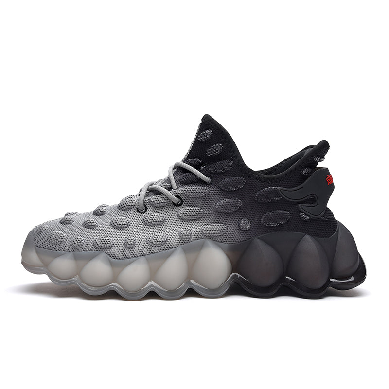 HEBRON 'King of Kings' X9X Sneakers in Carbon Black