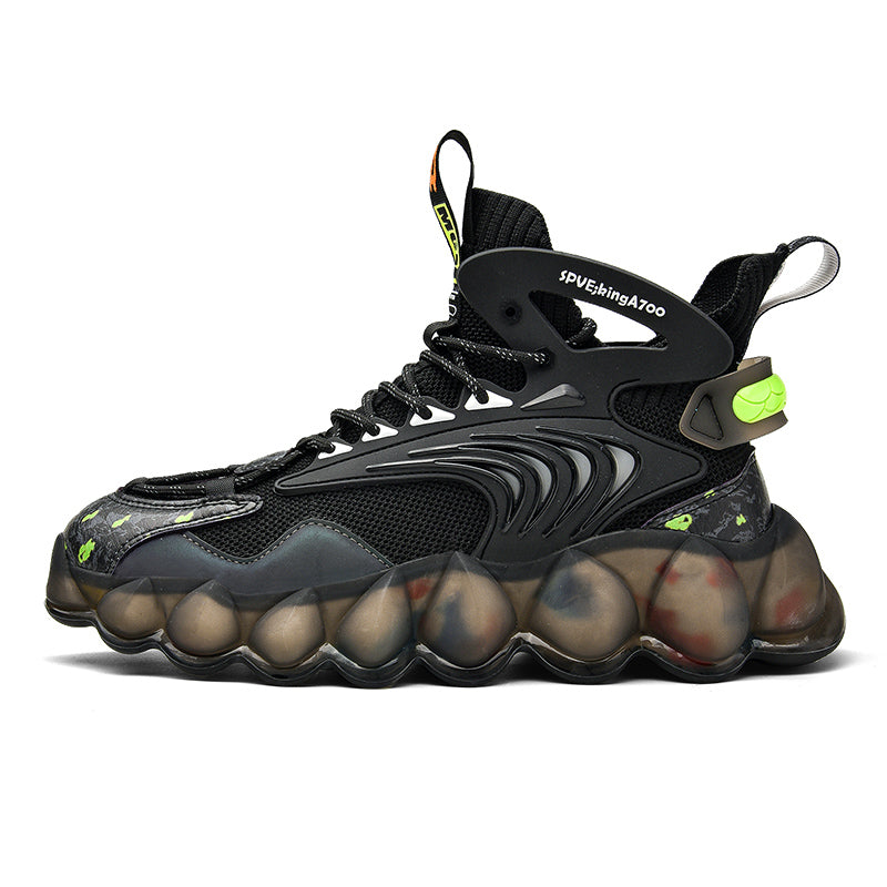 HEBRON 'Falcon Myth' X9X Sneakers in Carbon Black
