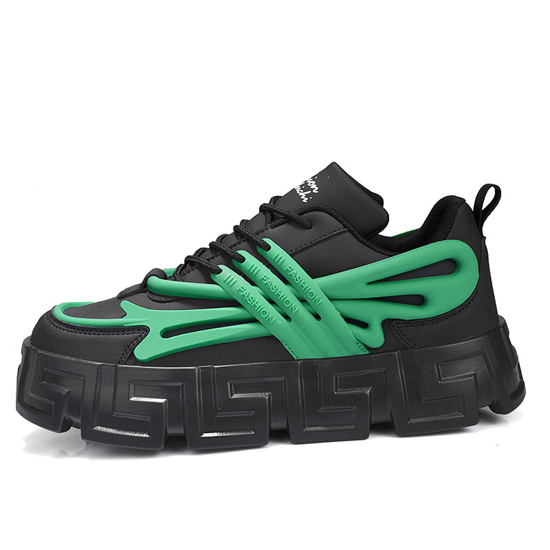 REBEL 'The Goliath' X9X Sneakers in Black/Green