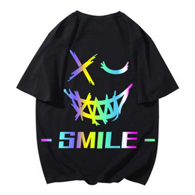 MLB 'Evil Smile' Reflective Oversized T-Shirt in Black