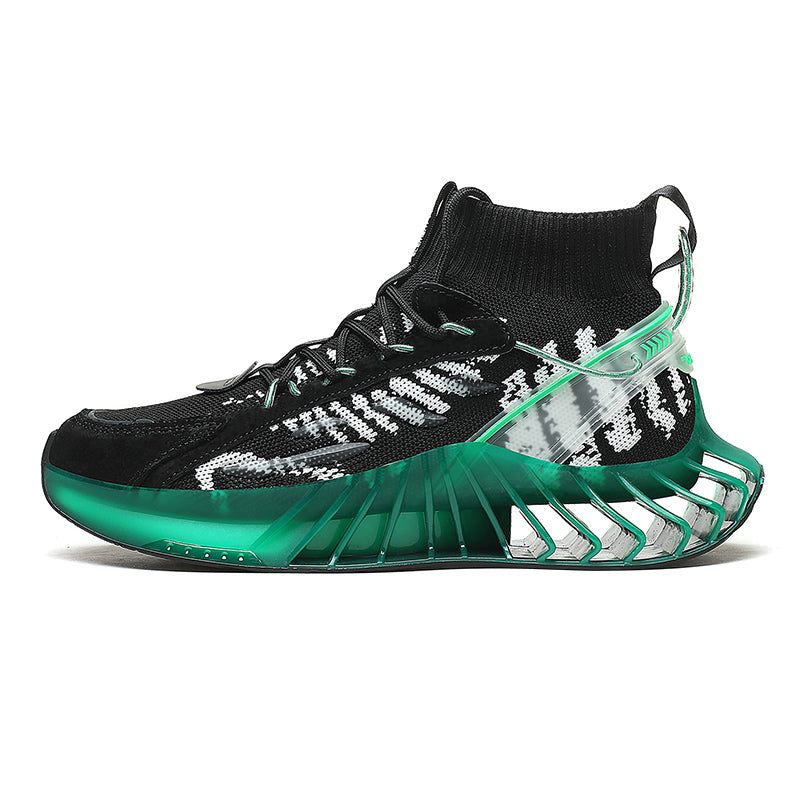 VORTEX 'Celestial Zenith' X9X Sneakers in Jungle Green/Carbon Black