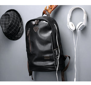 Luxury Leather Waterproof Backpack