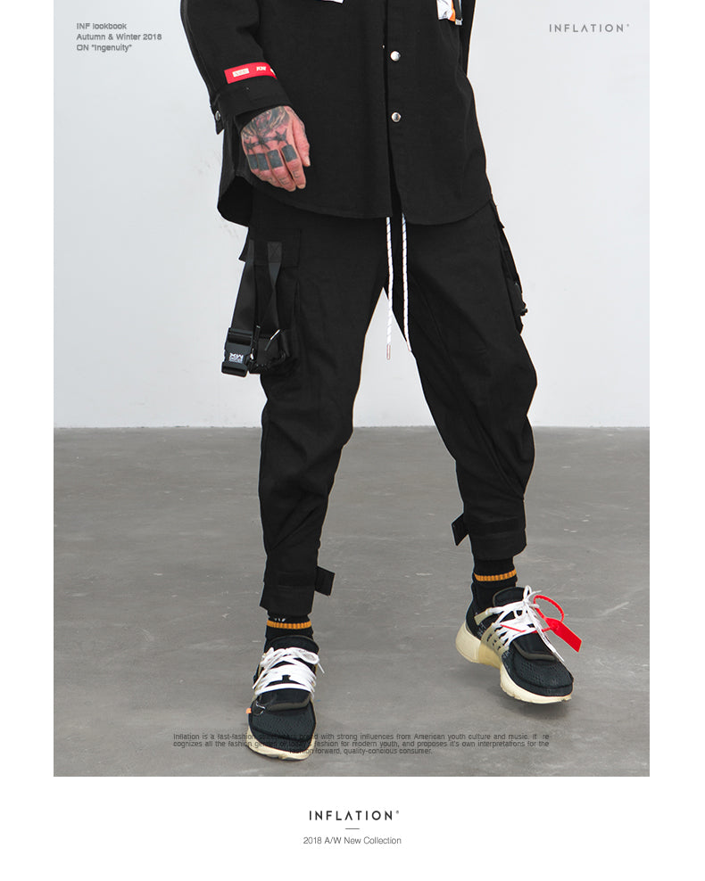 STRAPS XRZ Elastic Waist Cargo Pants