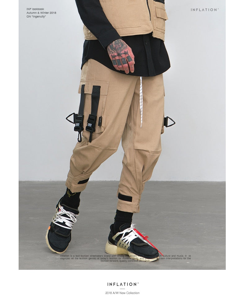 STRAPS XRZ Elastic Waist Cargo Pants