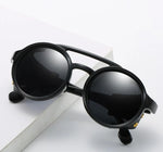 1915 Retro Sunglasses w/ Leather Side Shields
