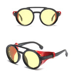 1916 Retro Sunglasses w/ Leather Side Shields