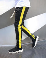 Premium Side Stripe Joggers w/ Ankle Zipper